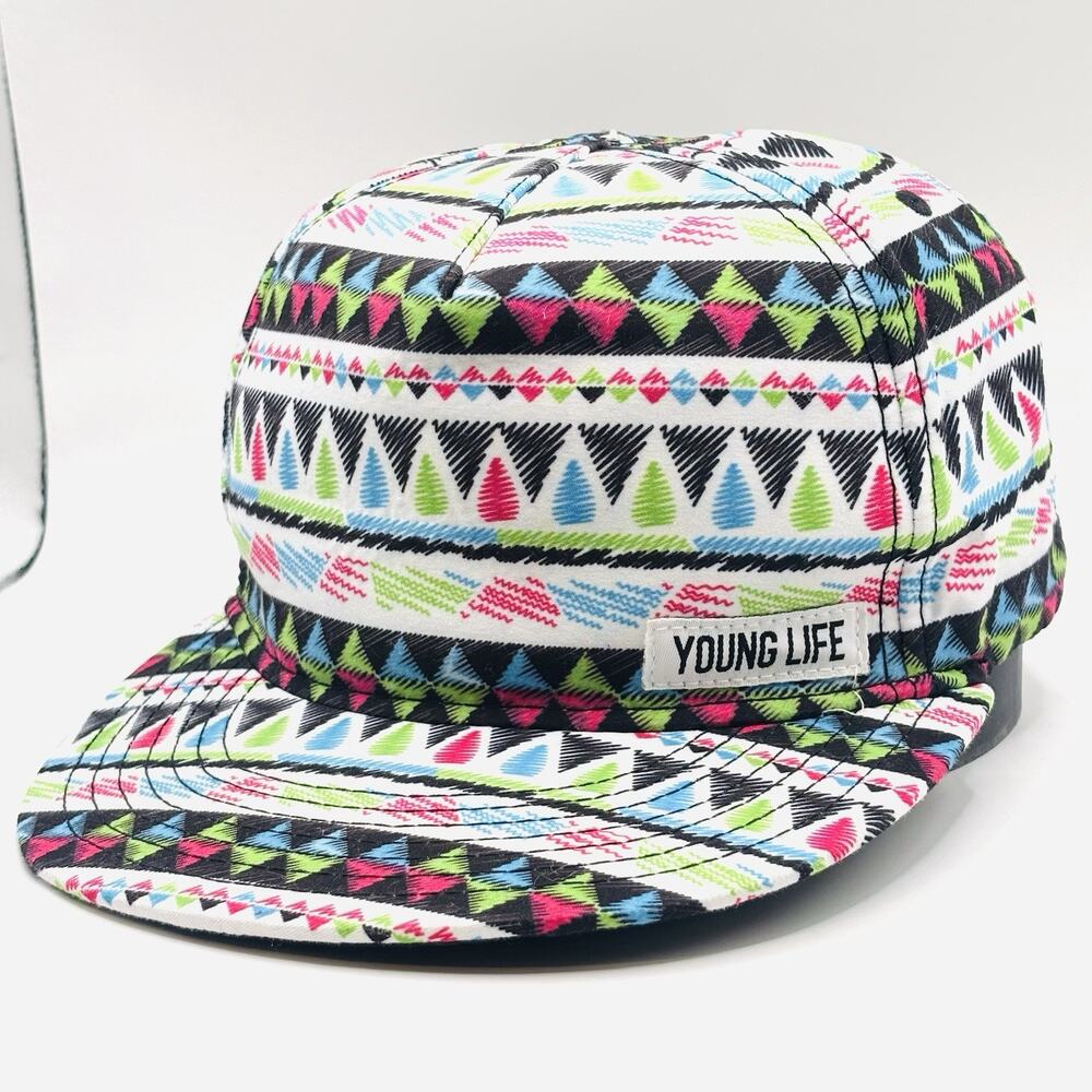 YOUNGLIFE SnapBack Cap Hat - Adjustable - Vibrant Pattern - Fresh Prince Style